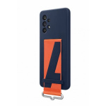 EF-GA536TNE Samsung Silikonový Kryt vč Popruhu pro Galaxy A53 5G Navy, EF-GA536TNEGWW