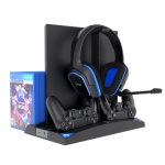 iPega P4009 Nabíjecí Stanice s Chlazením pro PS4 Black, PG-P4009