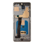 LCD display + Dotyk + Přední Kryt Samsung G988 Galaxy S20 Ultra Cosmic Gray, 57983118632 - neoriginální