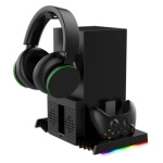 iPega XBX023S Multifunkční Nabíjecí RGB Stojan s Chlazením pro Xbox Series X, PG-XBX023S