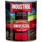 Industrol S2013 univerzál lesk vrchní barva na kov a dřevo, 8191 tmavá červeň rumělka, 750 ml