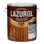 Lazurol Classic S1023 tenkovrstvá lazura na dřevo s obsahem olejů, 0021 ořech, 2,5 l