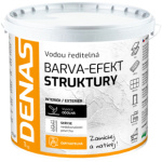 DENAS EFEKT STRUKTURY dekorativní vrchní barva, 0100 bílá, 1 kg