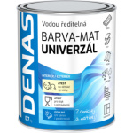 DENAS UNIVERZÁL-MAT vrchní barva na dřevo, kov a beton, 0199 černá, 700 g