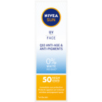 Nivea Sun OF 50 Q10 UV & Face pleťový krém na opalování proti vráskám, 50 ml