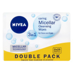 Nivea Micellar Wipes Aqua Rose odličovací ubrousky, 25 ks