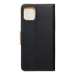 Fancy Book case for SAMSUNG A03 black / gold 513532