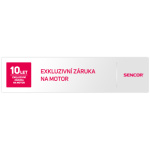 Prodloužená záruka 10 let na motor spotřebiče Sencor (nutná registrace)