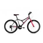 Horské jízdní kolo Capriolo DIAVOLO DX 600 26"/18HT šedo - růžové 17" , 920323-17