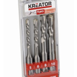 Sada vrtáků Kreator KRT012601 SDS Plus 4ks, 110mm  , KRT012601