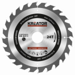 Pilový kotouč Kreator KRT020414 na dřevo 185mm, 24T, KRT020414