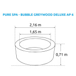 Nafukovací vířivka Marimex Pure Spa - Bubble Greywood Deluxe AP 6 , 11400255