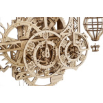 Hračka Ugears 3D dřevěné mechanické puzzle Nástěnné hodiny Aero 320ks, UG70087