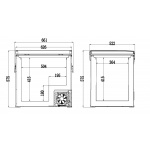 Chladící box BIG FRIDGE kompresor 60l 230/24/12V -20°C APP, 07098
