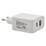 Zástrčka QUICK CHARGE 3.0 230V USB-A / USB-C 18W, 07430