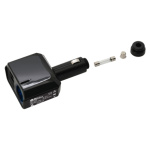 Adaptér pevný 12V + 2x USB 2400mA SELECT, 07431