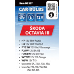 Žárovky servisní box ŠKODA OCTAVIA III H7+H8, 08537