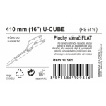 Stěrač FLAT BULK (U-CUBE) 16"/410mm, 10985