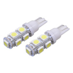 Žárovka 9 SUPER LED 12V  T10  bílá 2ks, T10 (W2.1x9.2d), 33719