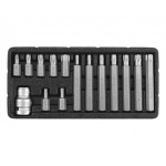 Sada bitů 15 ks TORX s otvorem box, YT-0417