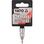 Nástavec 1/4" bit Torx T8, YT-04301