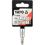 Nástavec 1/4" bit Torx T30, YT-04306