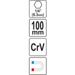 Úhlový adaptér 1/4", YT-04635