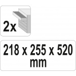 Skříňka na nářadí,  2x zásuvka, YT-08872