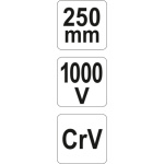 Kleště siko 250mm VDE (1000V), YT-21161