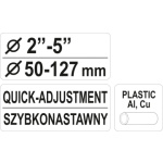Řezač trubek 50 - 127 mm PVC, Al, Cu, YT-2235