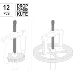 Stahovák na ramena 2 a 3 ramenný, sada 12 v 1, YT-25105