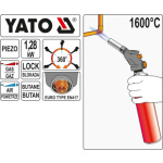 Plynový hořák PROPAN-BUTAN 1,28kW, YT-36709