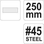 Rašple na dřevo plochá 250 mm #45, YT-6219