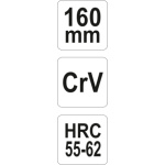 Kleště štípací boční 160mm, YT-6610