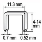 Spona do sešívačky 10 x 11,2 mm 1000 ks, YT-7053