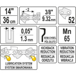 Řetěz na motorovou pilu 14" 3/8", YT-84951