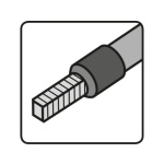 kleště lisovací/krimpovací na dutinkové konektory čtyřhran, 0,08-6mm2 8831132