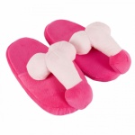 Plyšové pantofle Penispuschen pink, 07798490000