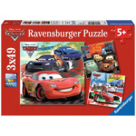 RAVENSBURGER Puzzle Auta: Zábavné závodění 3x49 dílků 112017