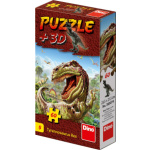 Puzzle s figurkou dinosaura: Tyrannosaurus Rex 60 dílků 115850