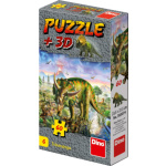 Puzzle s figurkou dinosaura: Triceratops 60 dílků 115852