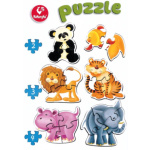 KUKURYKU Baby puzzle Zvířátka ze ZOO 6v1 (2-4 dílky) 115866