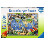 RAVENSBURGER Puzzle Svět divokých zvířat XXL 100 dílků 116152