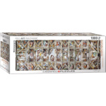 EUROGRAPHICS Panoramatické puzzle Strop Sixtinské kaple 1000 dílků 120306