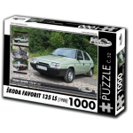 RETRO-AUTA Puzzle č. 52 Škoda Favorit 135 LS (1988) 1000 dílků 120469