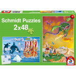 SCHMIDT Puzzle Vikingové 2x48 dílků 120830