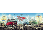 RAVENSBURGER Panoramatické puzzle Přes Alpy s VW 1000 dílků 122261