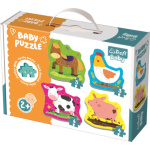 TREFL Baby puzzle Zvířata na farmě 4v1 (3,4,5,6 dílků) 122566