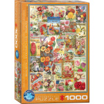 EUROGRAPHICS Puzzle Katalog semínek: Květiny 1000 dílků 124704