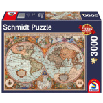 SCHMIDT Puzzle Historická mapa světa 3000 dílků 124894
